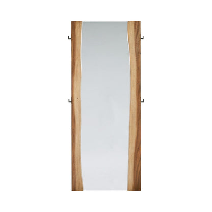  Coaster Furniture Winslow 223256 31 x 76 Inch Standing Floor Mirror - Smokey Walnut IMAGE 2