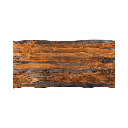 Coaster Furniture Ditman 110181 80-inch Live Edge Dining Table - Grey Sheesham IMAGE 2