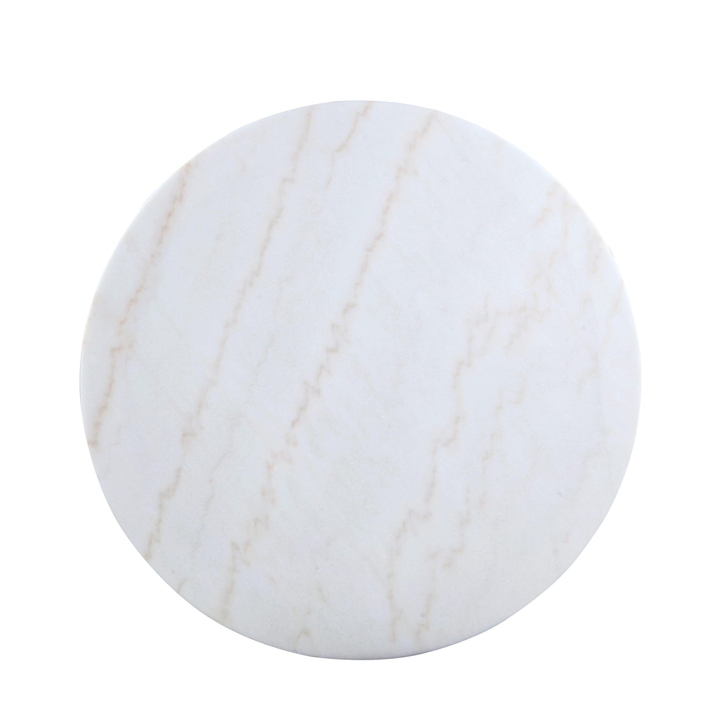 Coaster Furniture Kella 192061 Round 50-inch Marble Top Dining Table - White Marble IMAGE 2