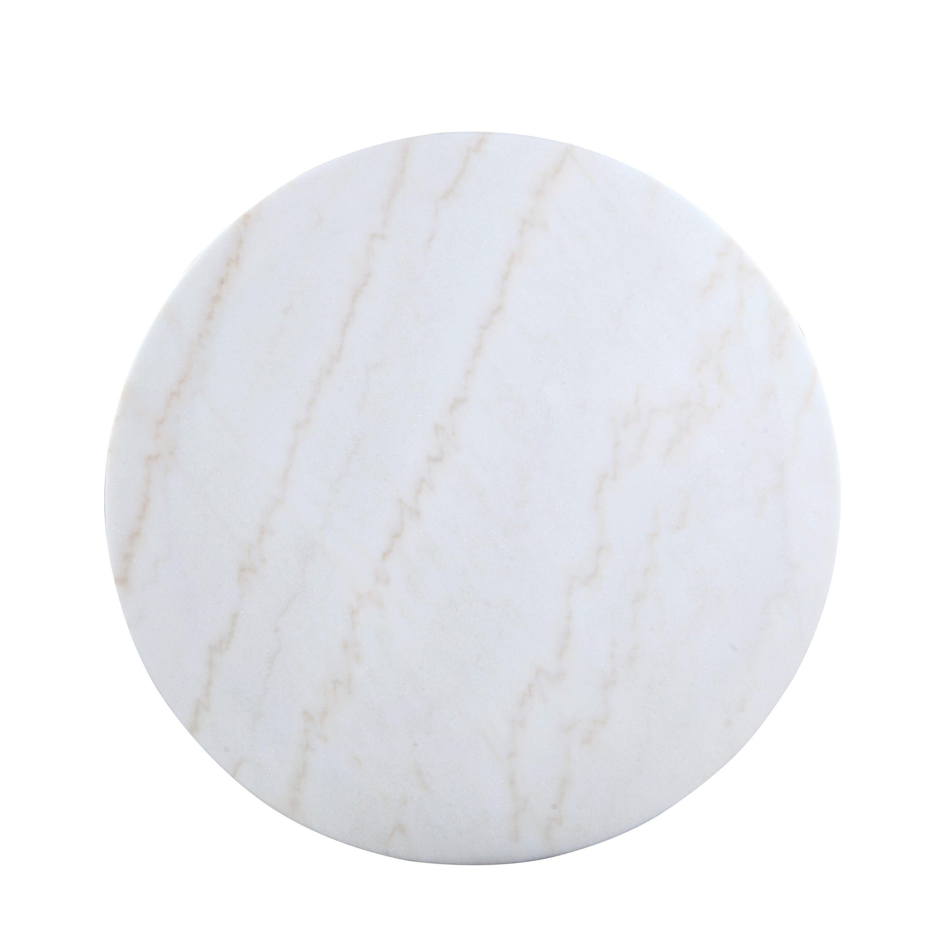 Coaster Furniture Kella 192061 Round 50-inch Marble Top Dining Table - White Marble IMAGE 2