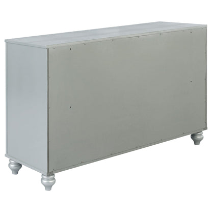  Coaster Furniture Gunnison 223213 6-Drawer Dresser - Silver Metallic IMAGE 5