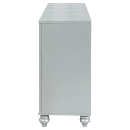  Coaster Furniture Gunnison 223213 6-Drawer Dresser - Silver Metallic IMAGE 8