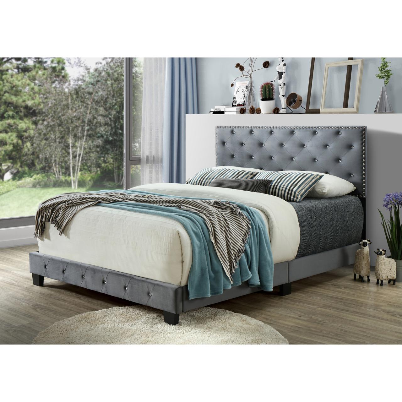 Generation Trade Starlett 104049 King Bed - Grey IMAGE 1