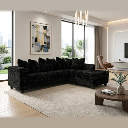 610 sectional - black