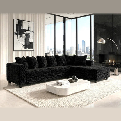 610 sectional - black