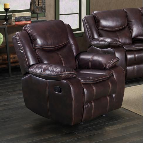 Generation Trade Emerson 665242 Rocker Recliner - Brown IMAGE 1