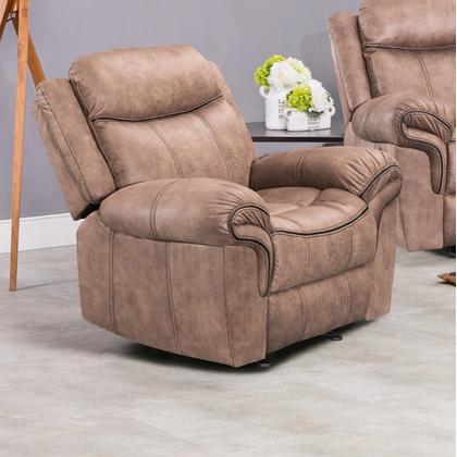 Generation Trade Boulder 689322 Glider Recliner - Sand IMAGE 1