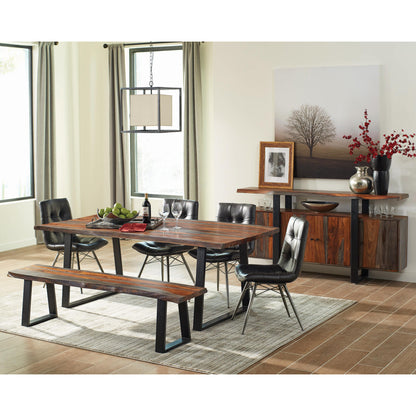Coaster Furniture Ditman 110183 Live Edge Wood Dining Bench - Grey Sheesham IMAGE 3