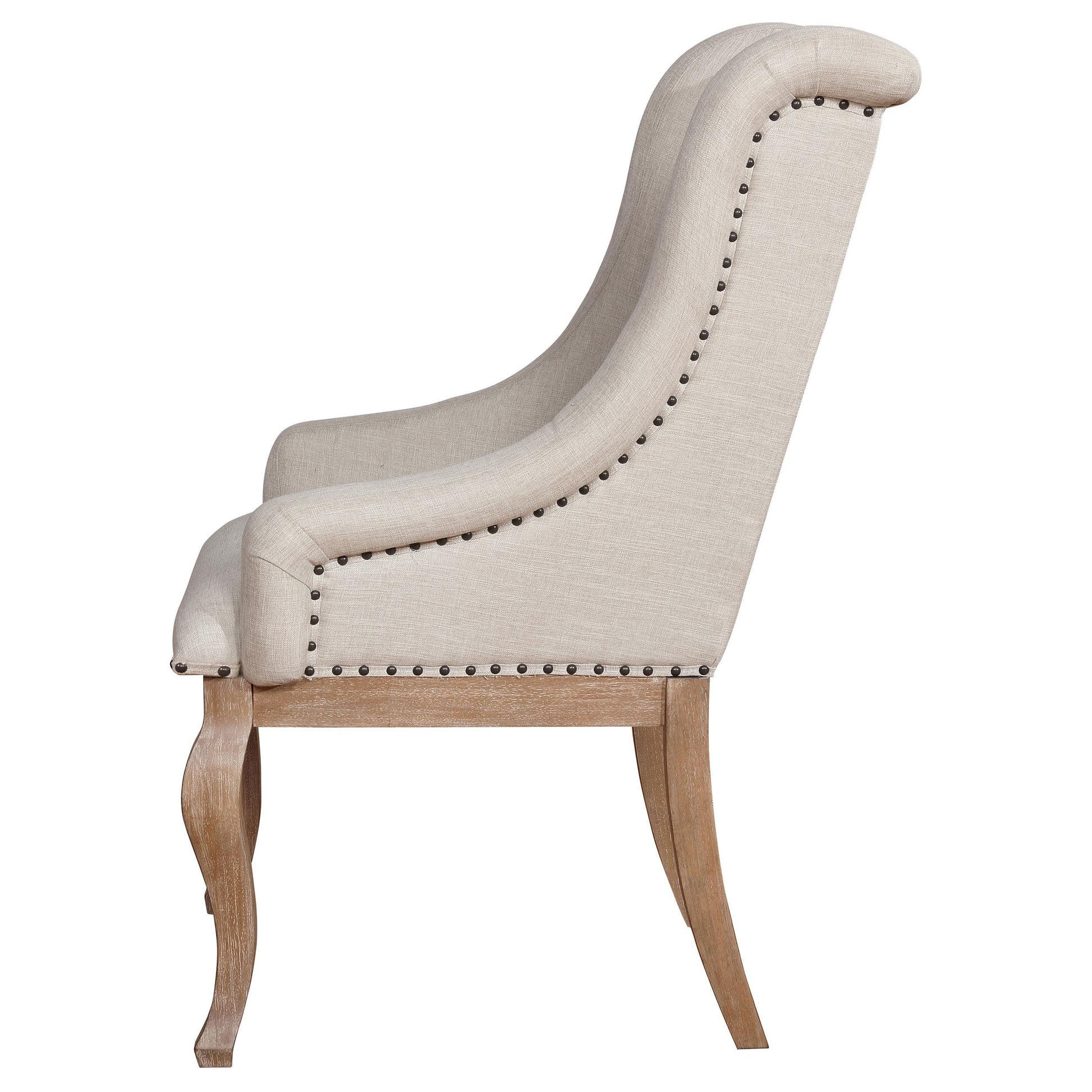Coaster Furniture Brockway 110293 Upholstered Arm Chair - Barley Brown IMAGE 4
