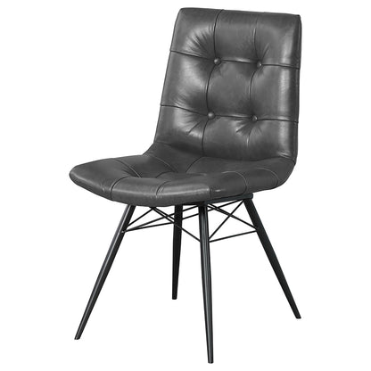 Coaster Furniture Aiken 110302 Upholstered Dining Side Chair - Charcoal IMAGE 3
