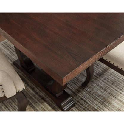 Coaster Furniture Brockway 110311 104-inch Extension Leaf Dining Table - Antique Java IMAGE 3