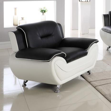 Generation Trade Metro 531112 Chair - White & Black IMAGE 1