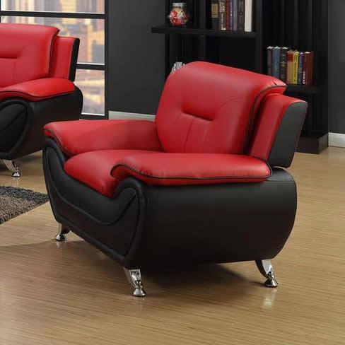 Generation Trade Metro 531412 Chair - Red & Black IMAGE 1