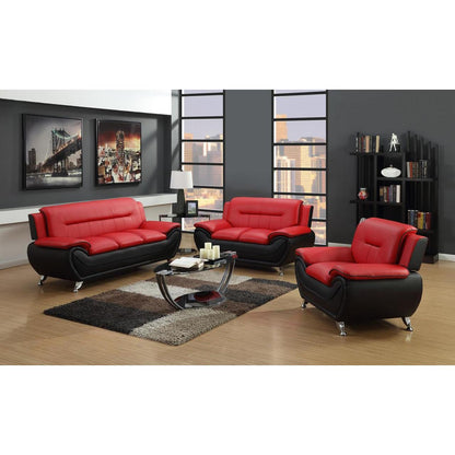 Generation Trade Metro 531411 Loveseat - Red & Black IMAGE 2