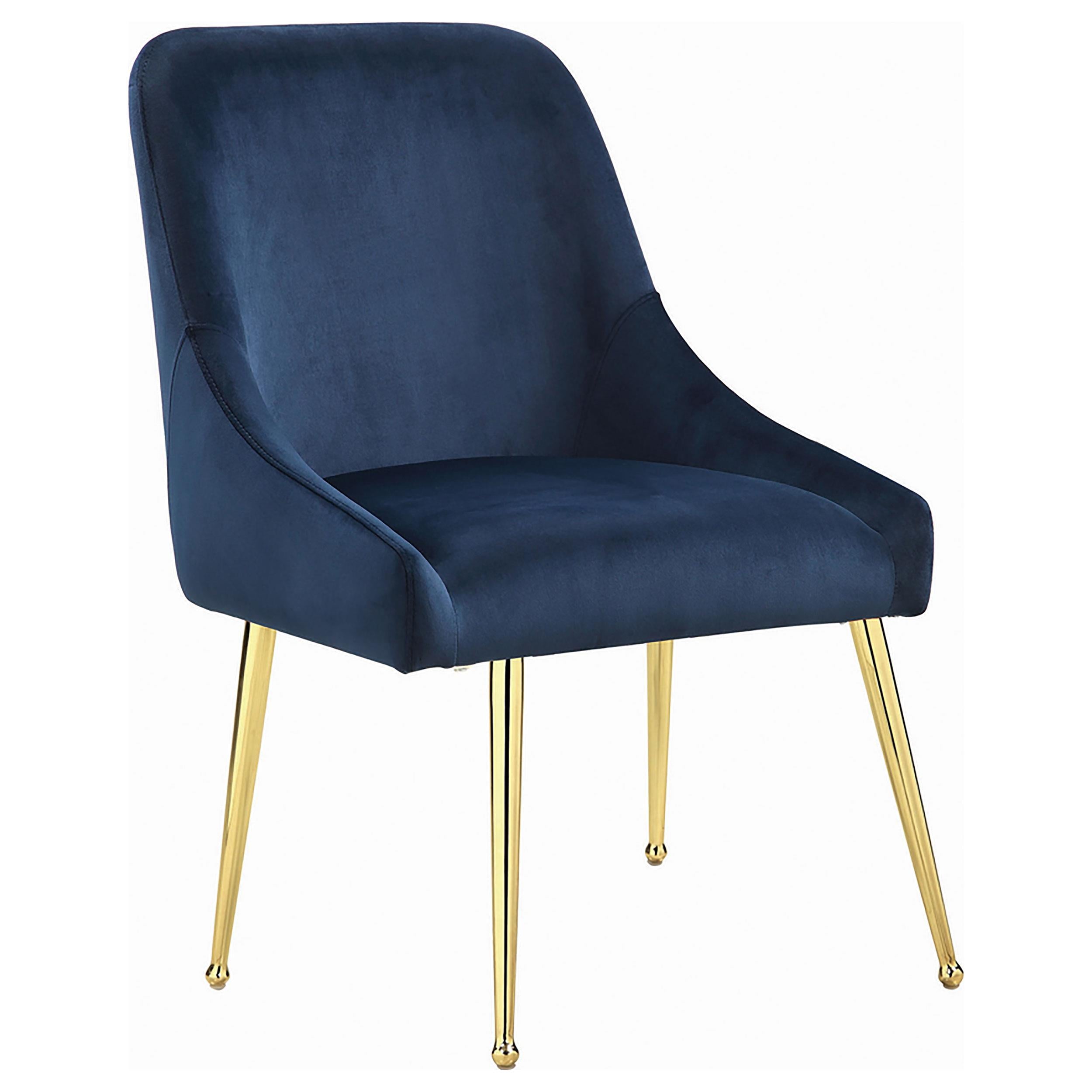 Coaster Furniture Mayette 192492 Upholstered Dining Side Chair - Blue IMAGE 1
