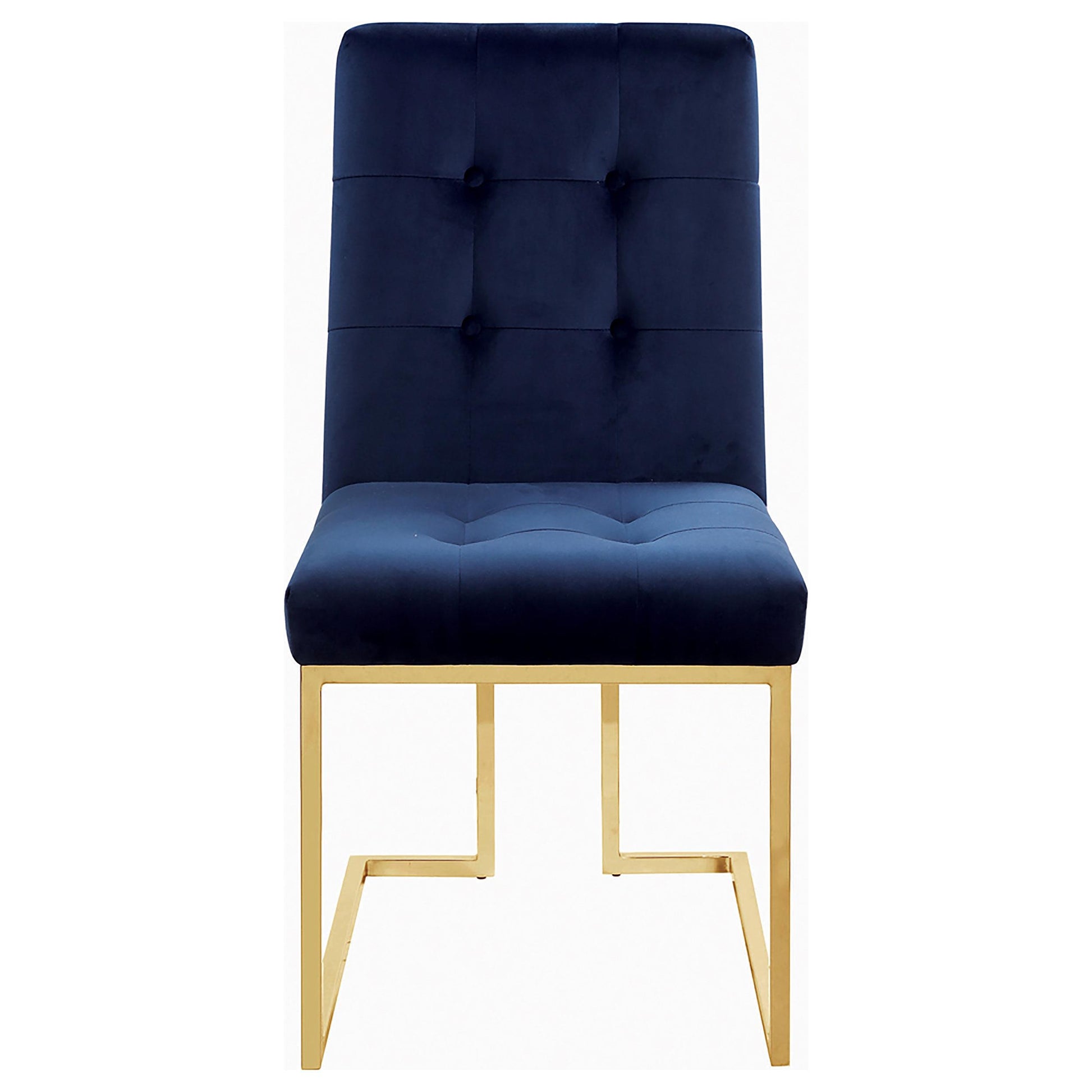 Coaster Furniture Cisco 192493 Velvet Upholstered Dining Side Chair - Gold IMAGE 2