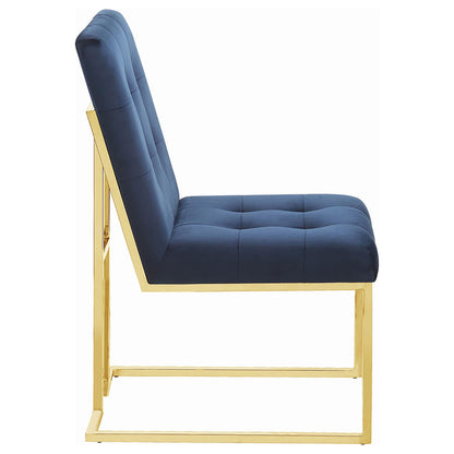 Coaster Furniture Cisco 192493 Velvet Upholstered Dining Side Chair - Gold IMAGE 8