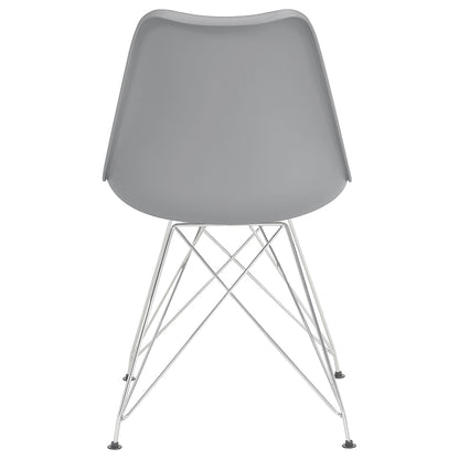 Coaster Furniture Juniper 110262 Polypropylene Dining Side Chair - Grey IMAGE 6