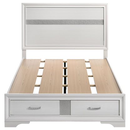 Coaster Furniture Miranda 205111F 51-inch Wood Full Storage Panel Bed - White IMAGE 3