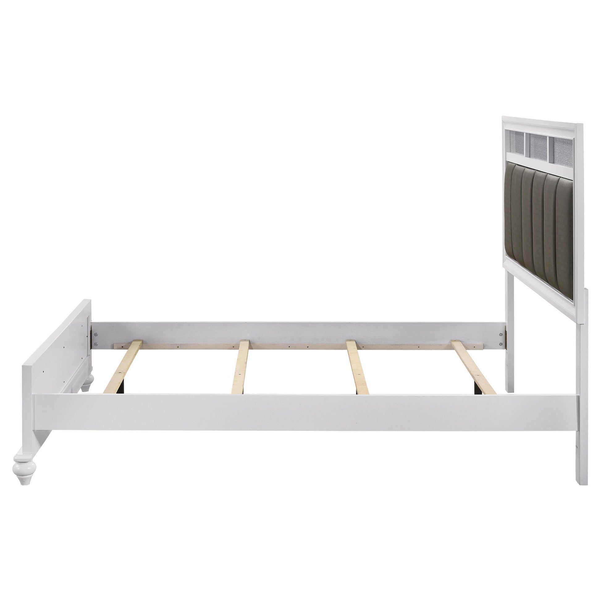 Coaster Furniture Barzini 205891Q Wood Queen Panel Bed - White IMAGE 5