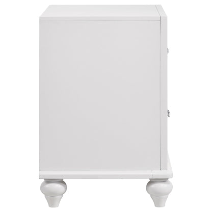 Coaster Furniture Barzini 205892 2-Drawer Nightstand - White IMAGE 8