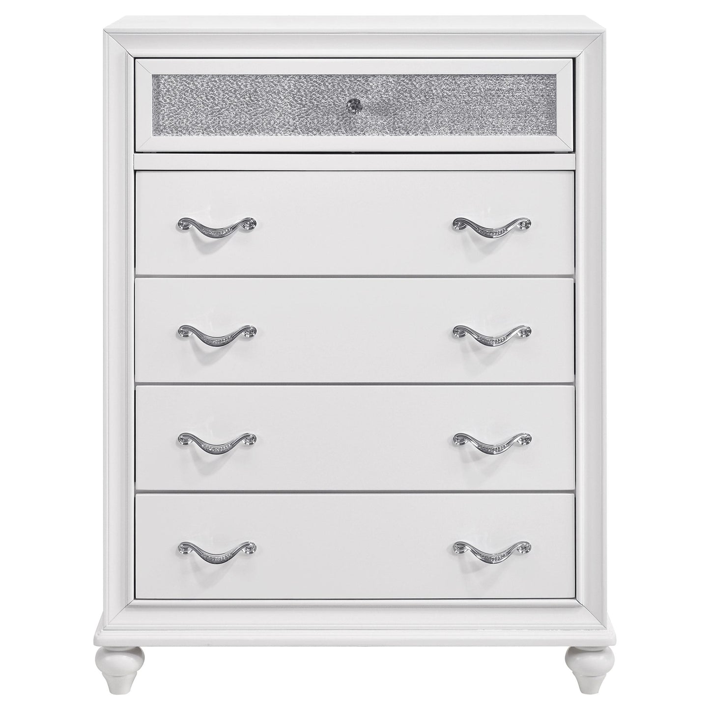Coaster Furniture Barzini 205895 5-Drawer Bedroom Chest - White IMAGE 2