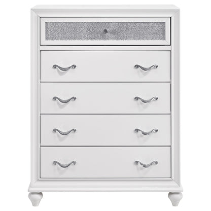 Coaster Furniture Barzini 205895 5-Drawer Bedroom Chest - White IMAGE 2
