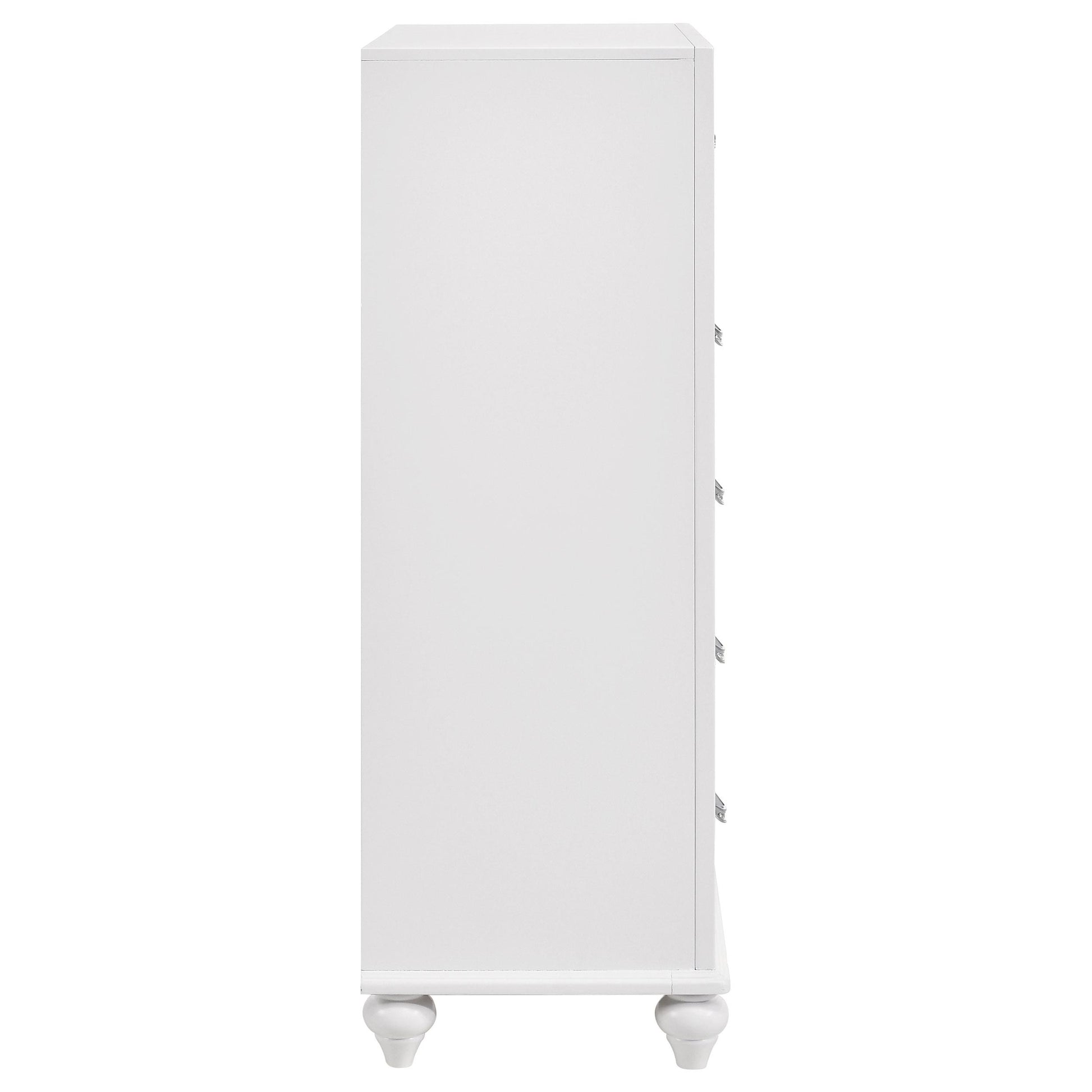 Coaster Furniture Barzini 205895 5-Drawer Bedroom Chest - White IMAGE 8