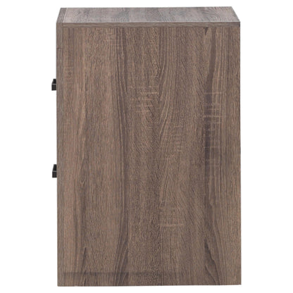  Coaster Furniture Brantford 207042 2-Drawer Nightstand - Barrel Oak IMAGE 4