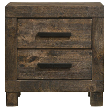  Coaster Furniture Woodmont 222632 2-Drawer Nightstand - Rustic Golden Brown IMAGE 2