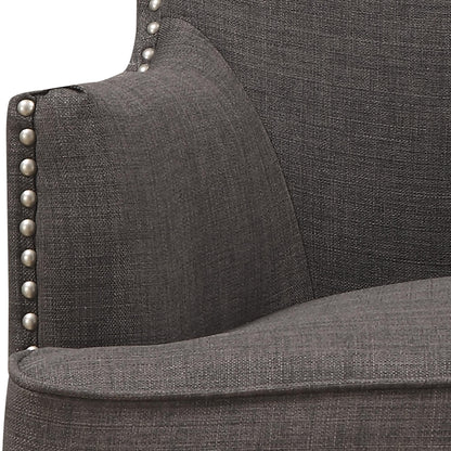 Elements International Kori Accent Chair - Heirloom Charcoal IMAGE 3