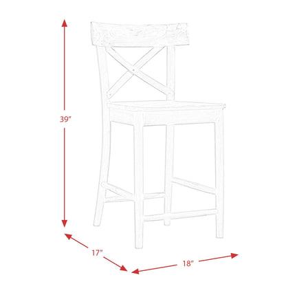  Elements International Coronado LCO100CST 24" Counter Height Stool IMAGE 11