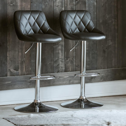  Elements International Melissa BMS800BSE Bar Stool - Black IMAGE 9