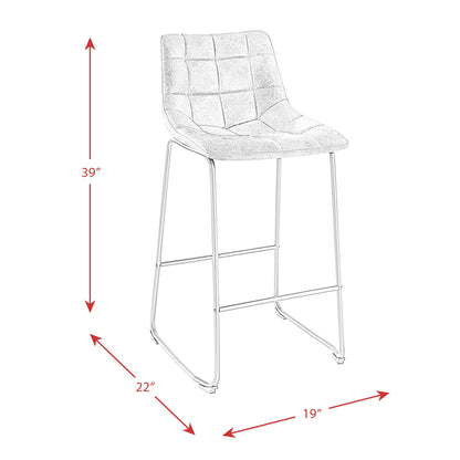  Elements International Seth BSH400BSE Bar Stool - Brown IMAGE 11