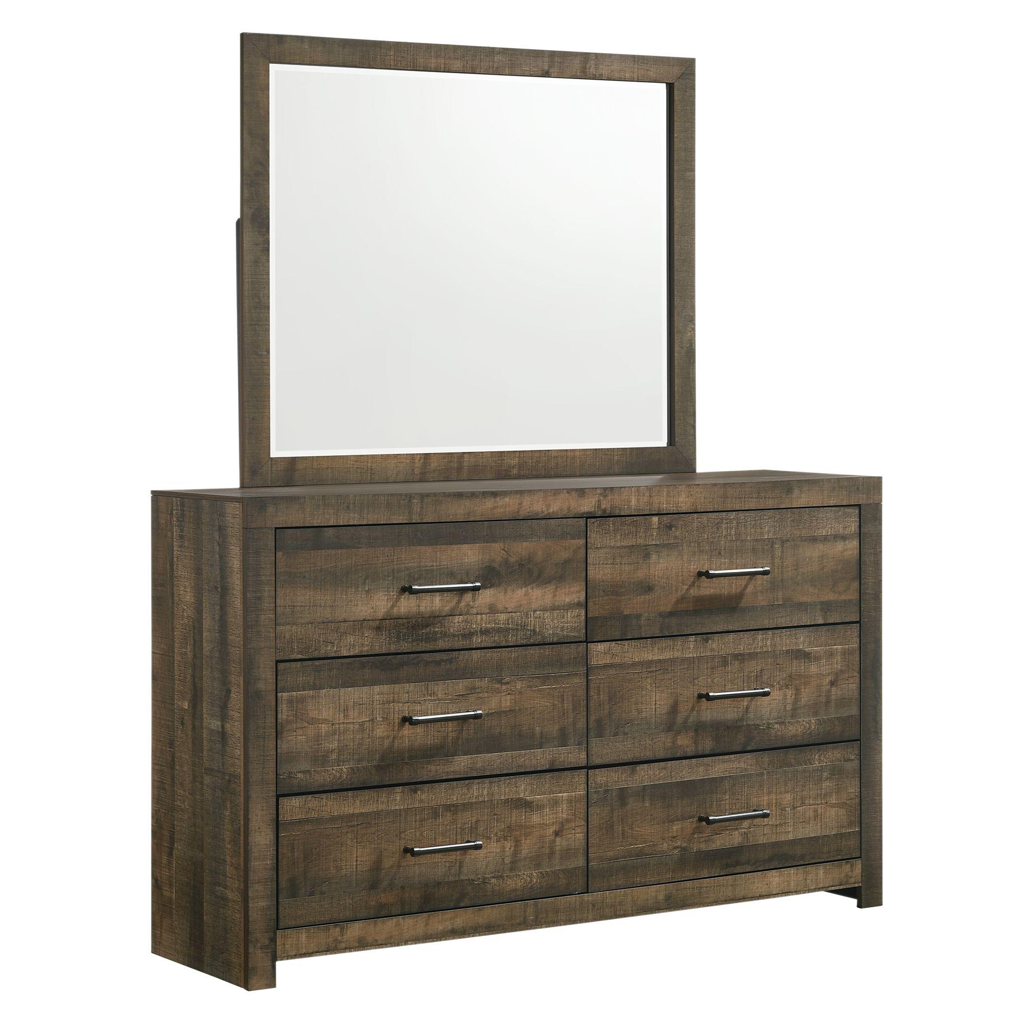  Elements International Bailey BY500DRMR Dresser and Mirror Set IMAGE 1