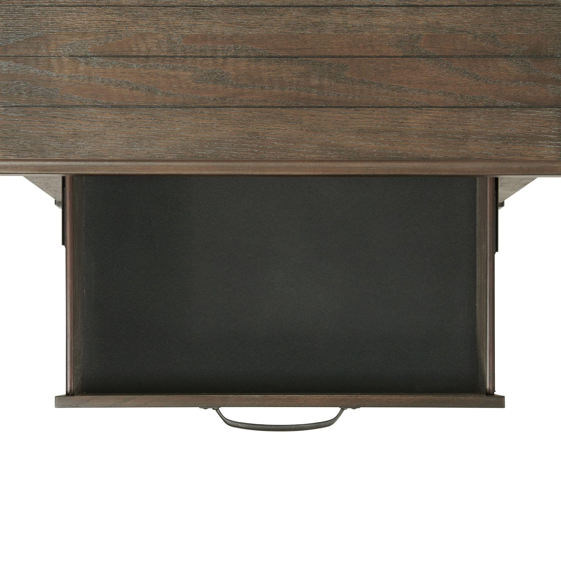 Elements International Scott SC300NS Nightstand with USB Ports - Walnut IMAGE 5