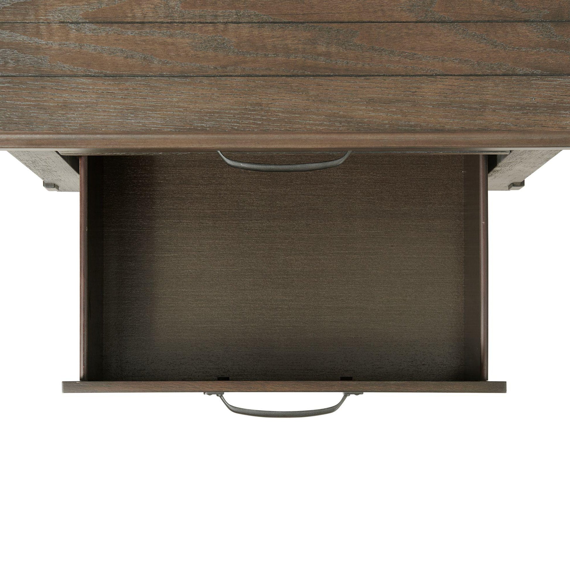 Elements International Scott SC300NS Nightstand with USB Ports - Walnut IMAGE 6