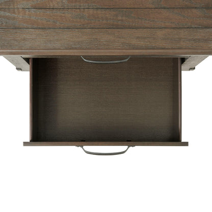 Elements International Scott SC300NS Nightstand with USB Ports - Walnut IMAGE 6