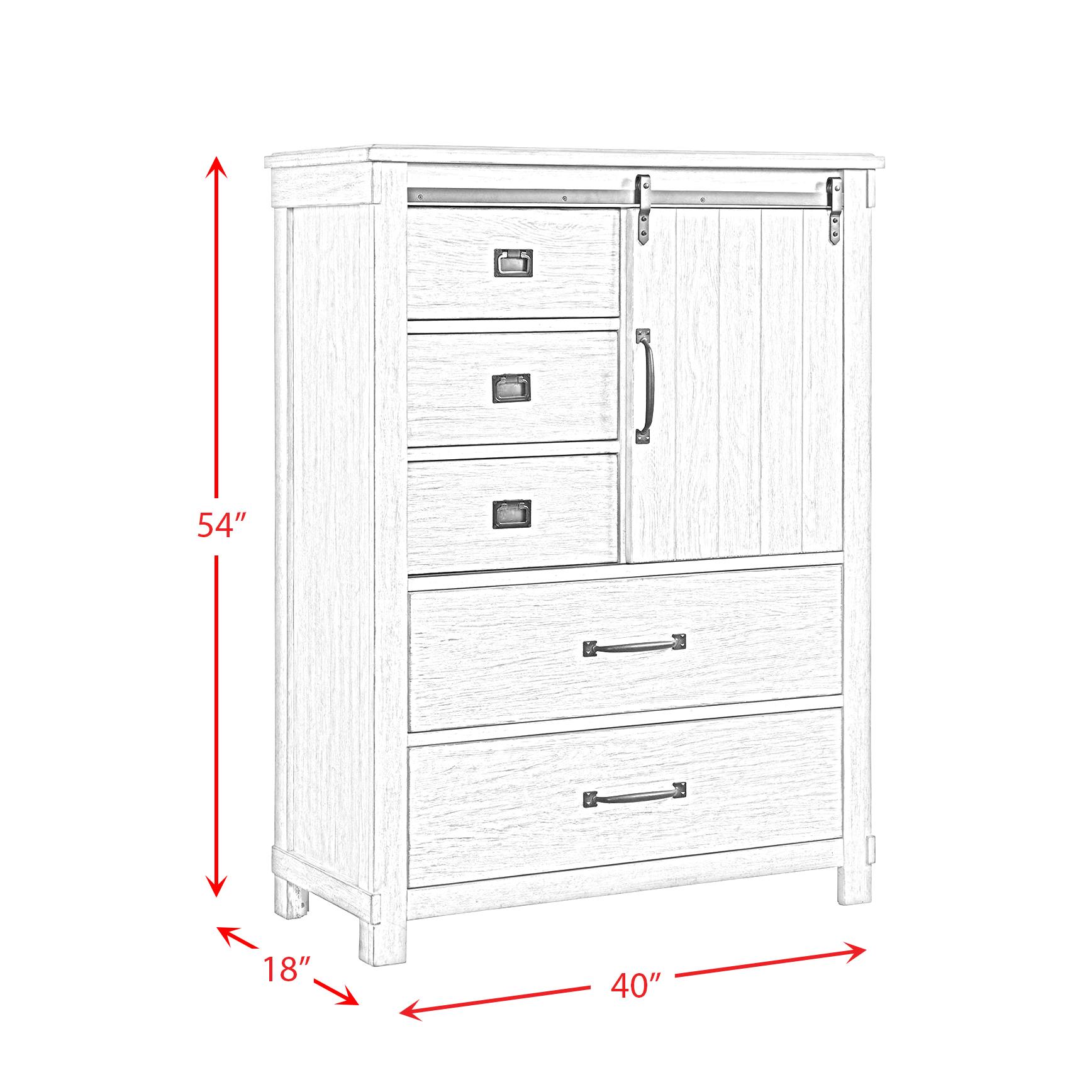 Elements International Scott SC300CH Gentlemen's Chest - Walnut IMAGE 12