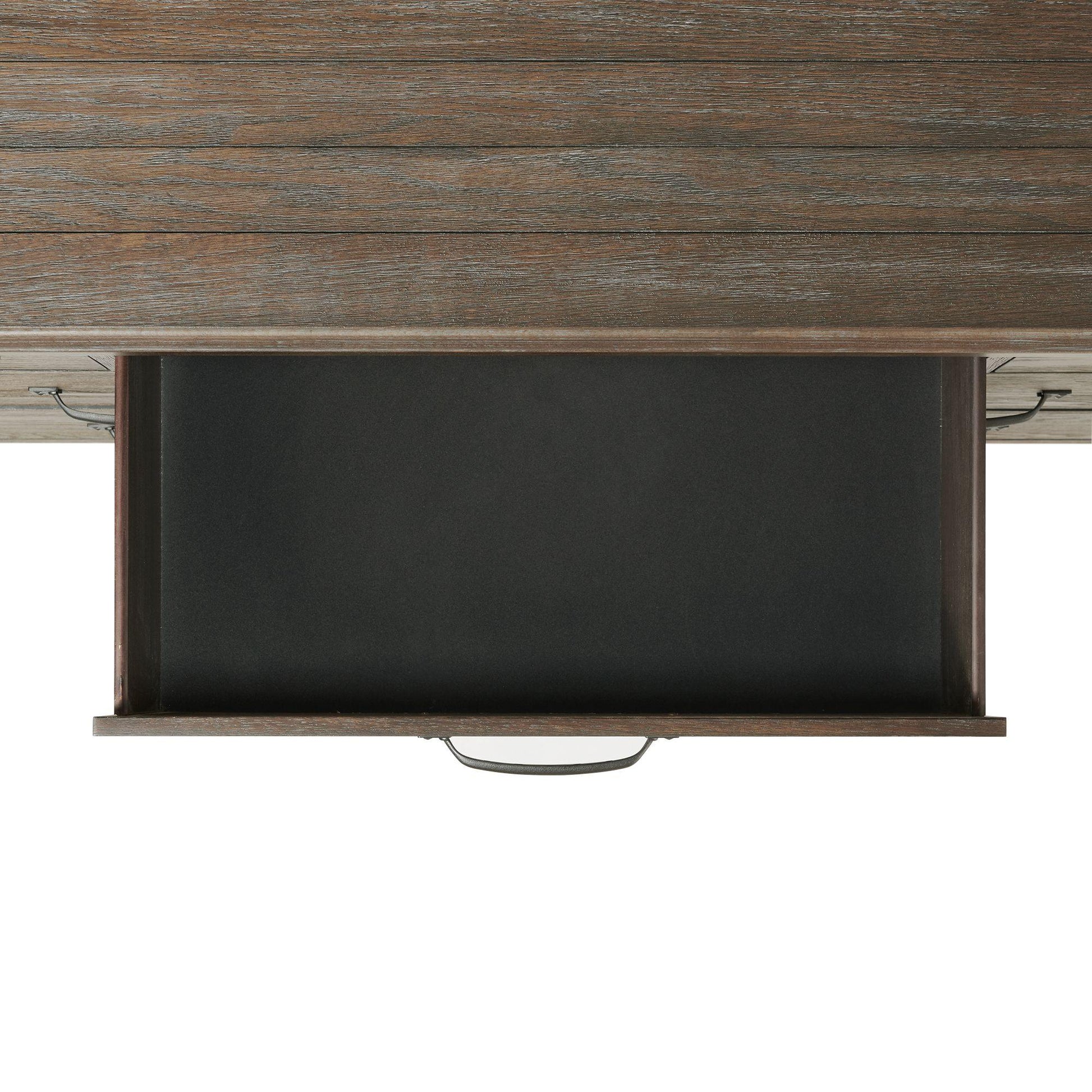 Elements International Scott SC300DRMR Dresser with Mirror Set - Walnut IMAGE 6