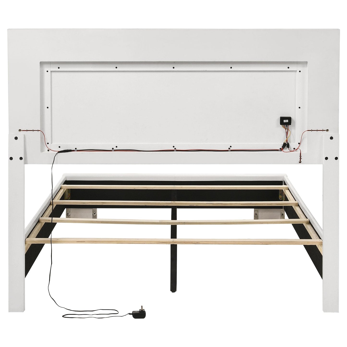  Coaster Furniture Felicity 203500F Wood Full LED Panel Bed - White High Gloss IMAGE 8