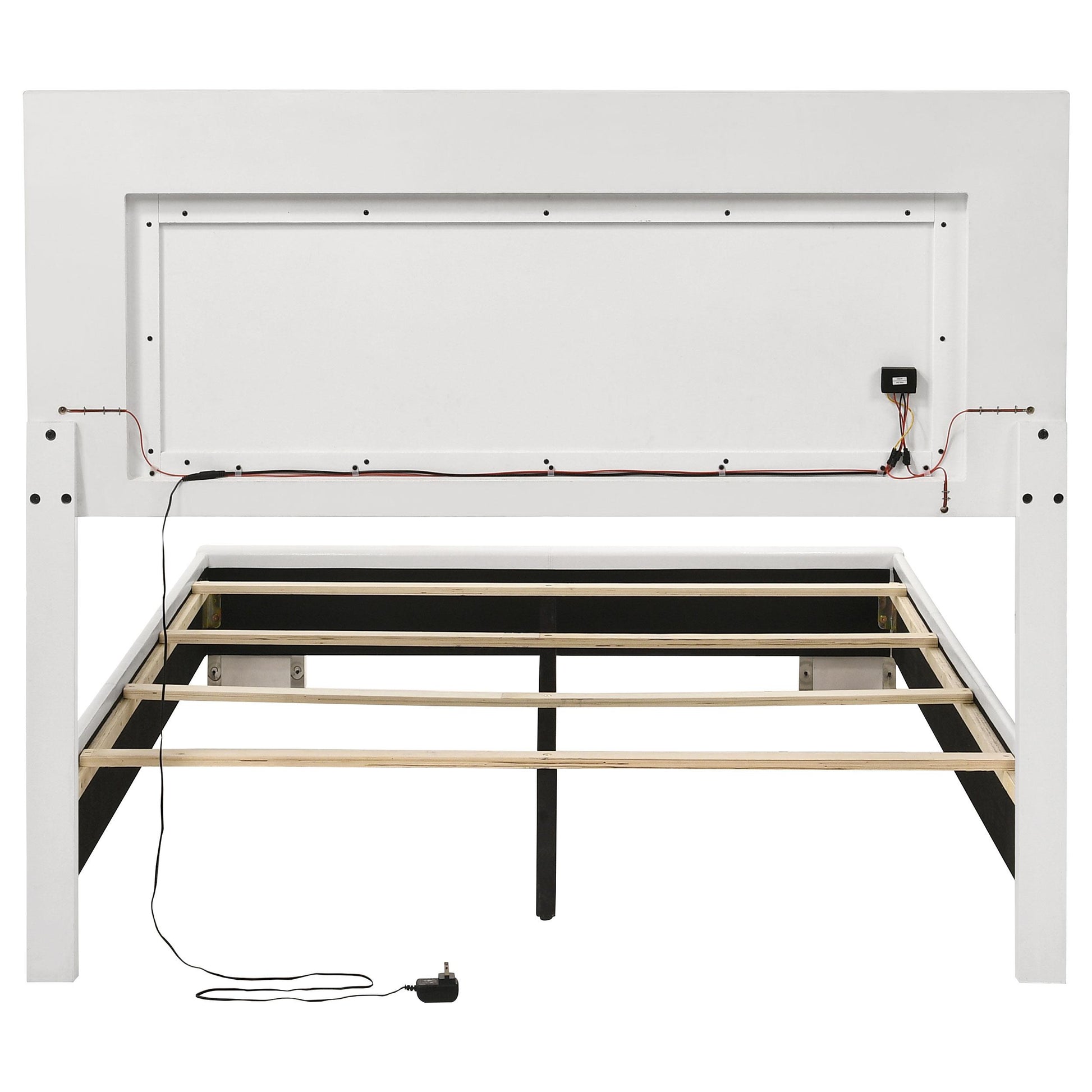  Coaster Furniture Felicity 203500F Wood Full LED Panel Bed - White High Gloss IMAGE 8