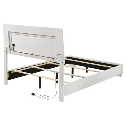  Coaster Furniture Felicity 203500F Wood Full LED Panel Bed - White High Gloss IMAGE 9