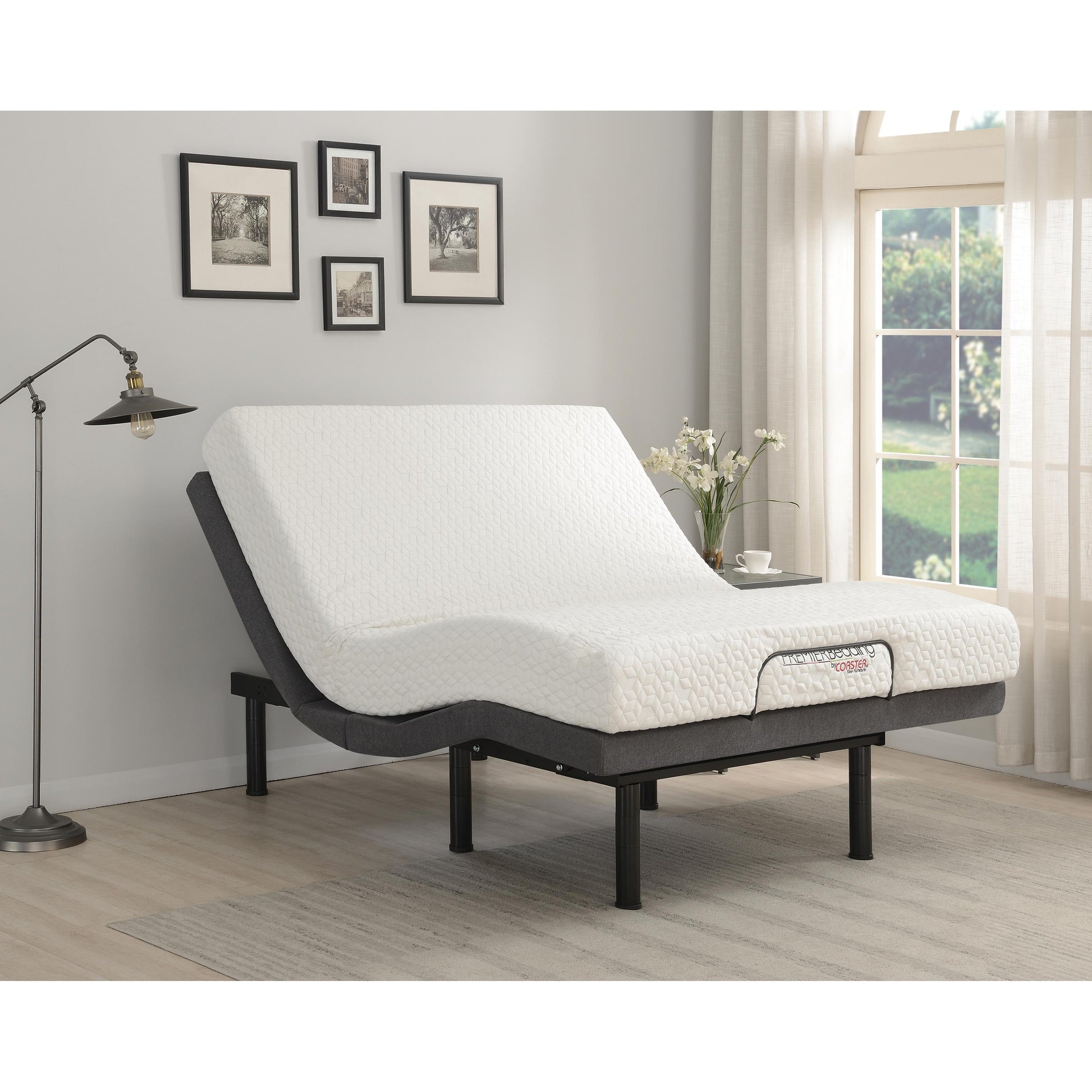  Coaster Furniture Clara 350131KE Eastern King Adjustable Bed Base - Grey and Black IMAGE 11