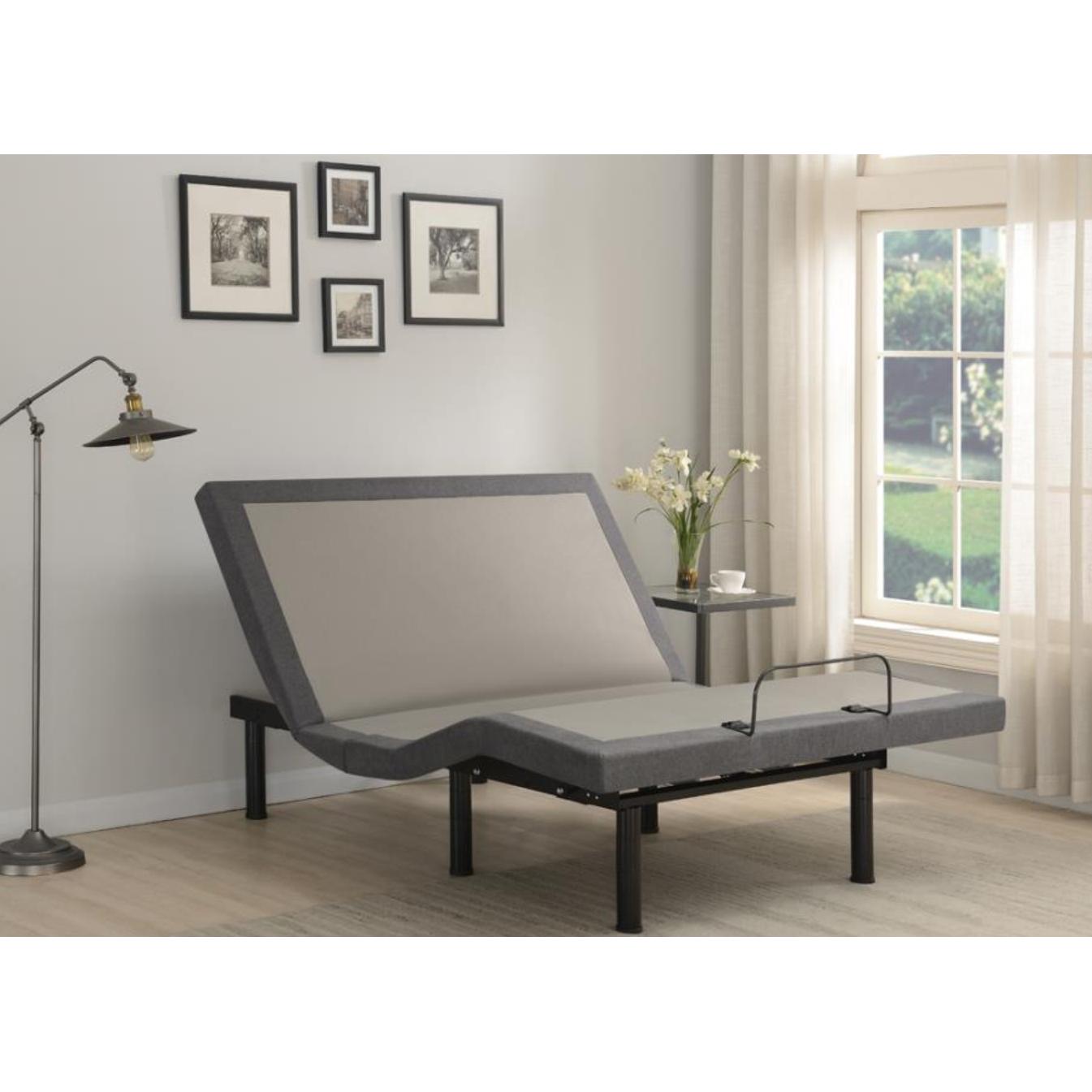  Coaster Furniture Negan 350132TL Twin Extra Long Adjustable Bed Base - Grey and Black IMAGE 13