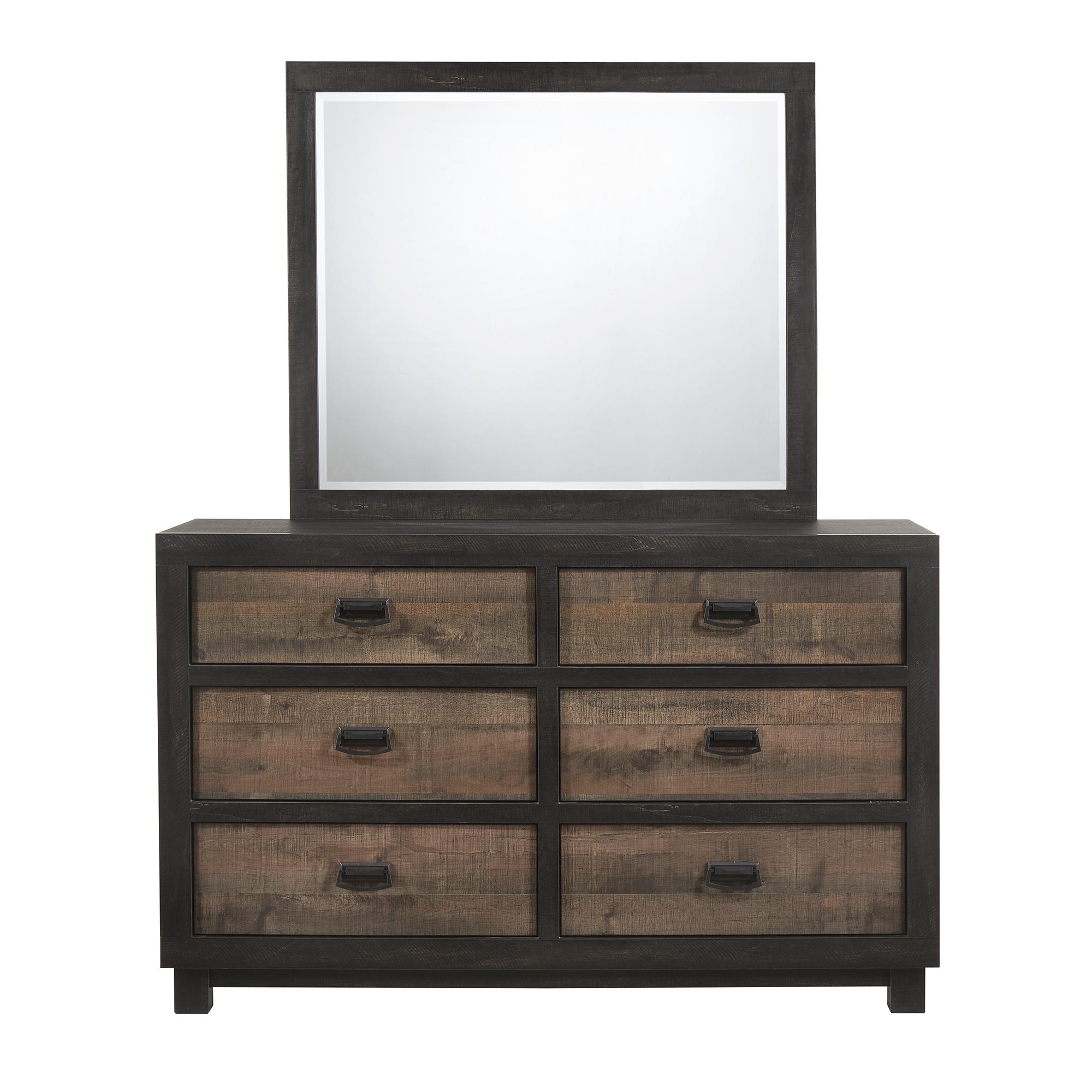 Elements International Harlington HG100DRMR Dresser w/ Mirror Set IMAGE 1