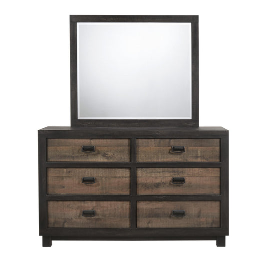 Elements International Harlington HG100DRMR Dresser w/ Mirror Set IMAGE 1