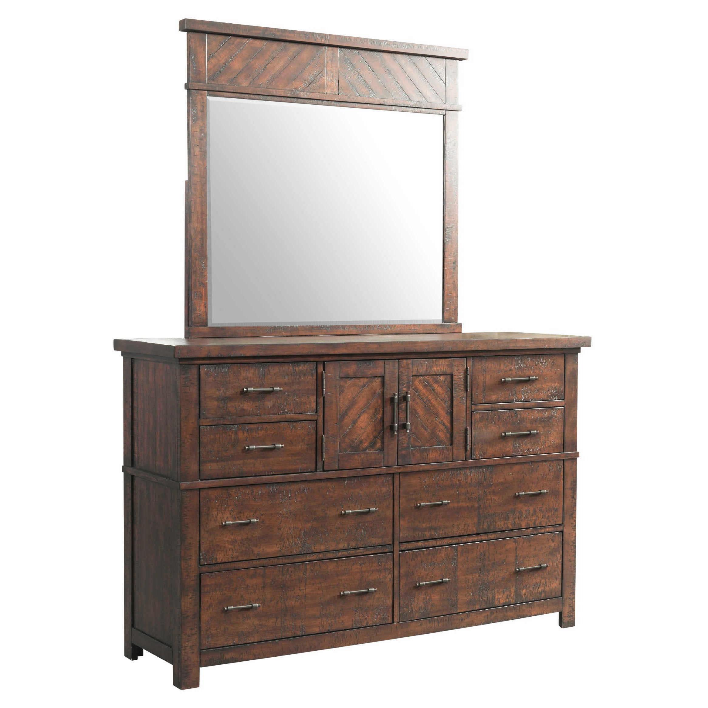Elements International Jax JX600DRMR Dresser and Mirror Set IMAGE 1