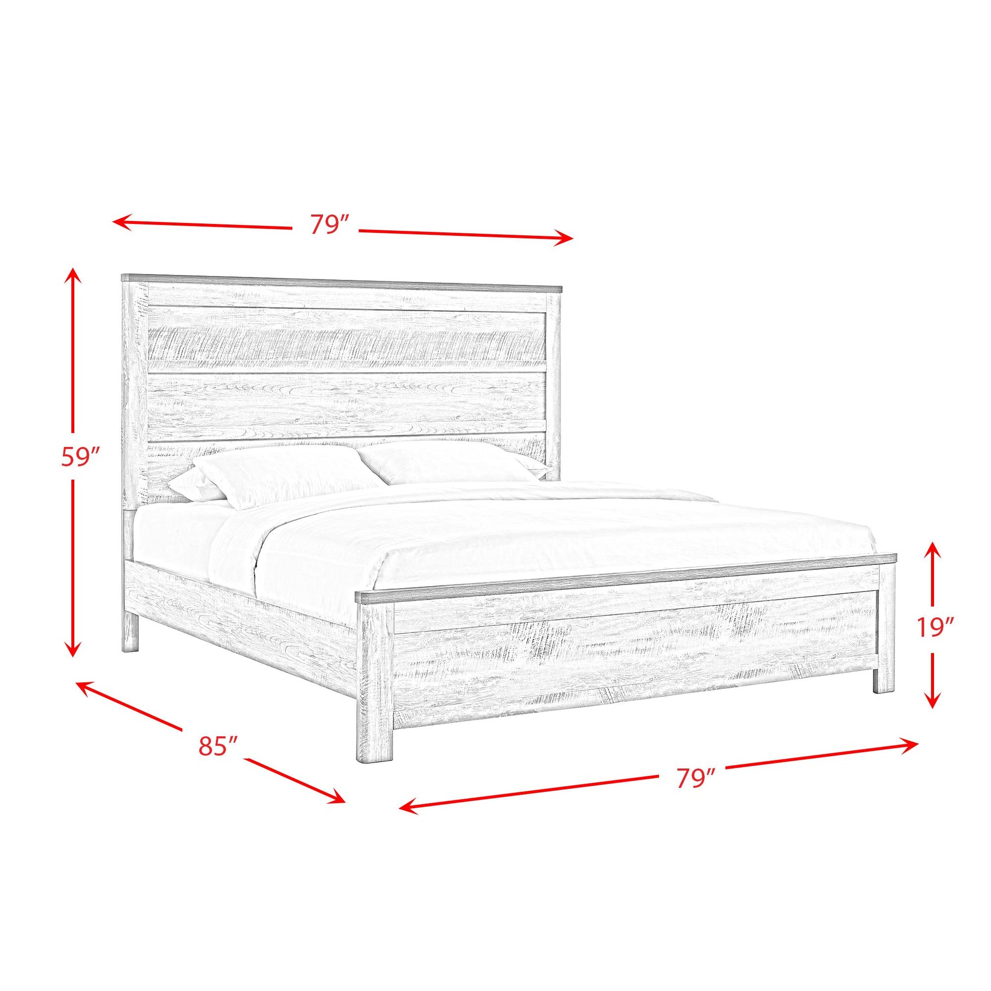 Elements International Millers Cove MC300KB King Panel Bed IMAGE 9