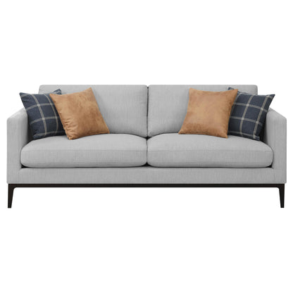Coaster Furniture Apperson 508681 Upholstered Track Arm Sofa - Light Grey IMAGE 2